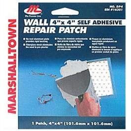 Drywall Patch Kit, 4 x 4-In.