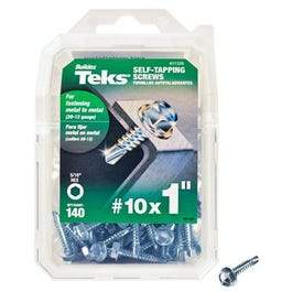 Drill Point Screws, Self-Tapping, Hex Washer Head, #10 x 1-In., 140-Pk.