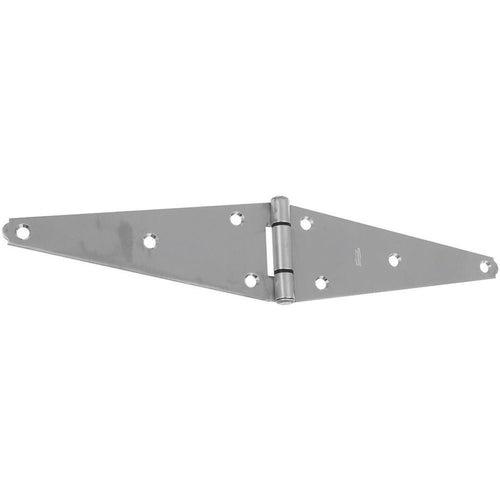 National 8 In. Stainless Steel Heavy Strap Hinge