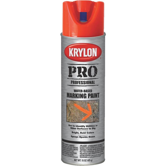 Krylon Fluorescent Red Orange 15 Oz. Inverted Marking Spray Paint