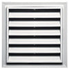 Square Gable Vent, White, 12 x 12-In.