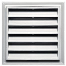 Square Gable Vent, White, 12 x 12-In.