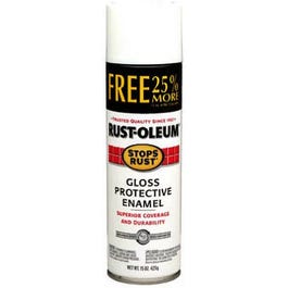 Stops Rust Spray Enamel, White Gloss, 16-oz. Bonus