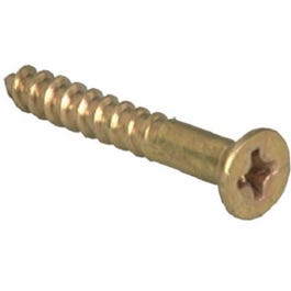 Wood Screws, Brass, Phillips, #8 x 3/4-In., 100-Pk.