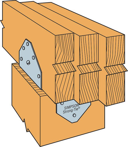 Simpson Strong-Tie BCS Post Cap w/ Double-Shear Nailing