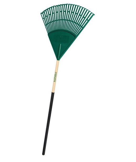 Landscapers Select Lawn/Leaf Rake Poly Tine Wood Handle (48