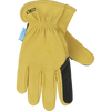 Kinco Hydroflector™ Water-Resistant Premium Grain Buffalo Driver With Double-Palm Glove (Medium)