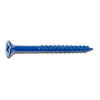 Monster Fastener Blue Ruspert Coated Steel Phillips Flat Head Masonry Screws