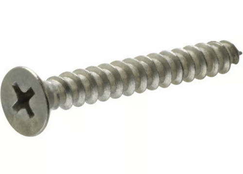 Hillman 18-8 Stainless Steel Flat Head Phillips Sheet Metal Screw #14 x 1