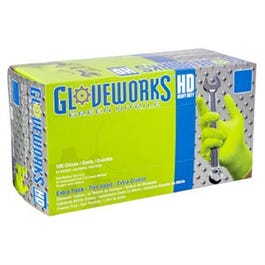 Nitrile Gloves, Heavy-Duty, Green, Large, 100-Ct.