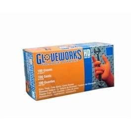 Gloveworks Nitrile Gloves (Large, Orange, Box/100)