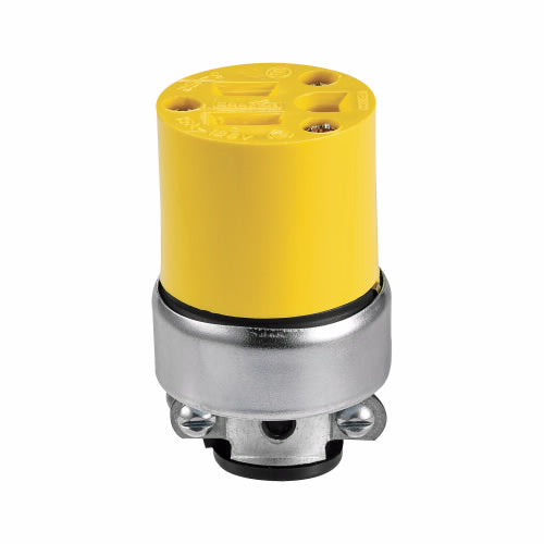 Eaton Cooper Wiring Straight Blade Connector 15A, 125V Yellow