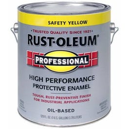 Professional Enamel Paint, Safety Yellow, VOC-Compliant, 1-Gallon