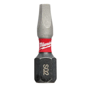 Milwaukee SHOCKWAVE™ Impact Square Bits 2" #2 Alloy