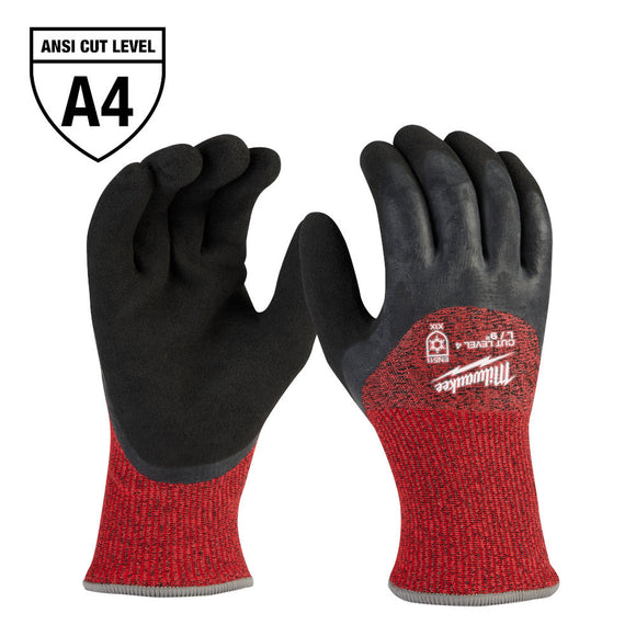 Cut Level 4 Winter Dipped Gloves - L