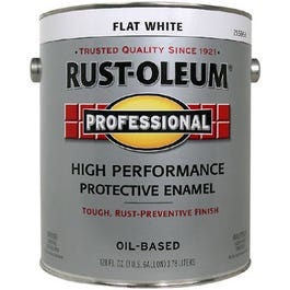 Professional Enamel, 400 VOC, Flat White, 1-Gallon