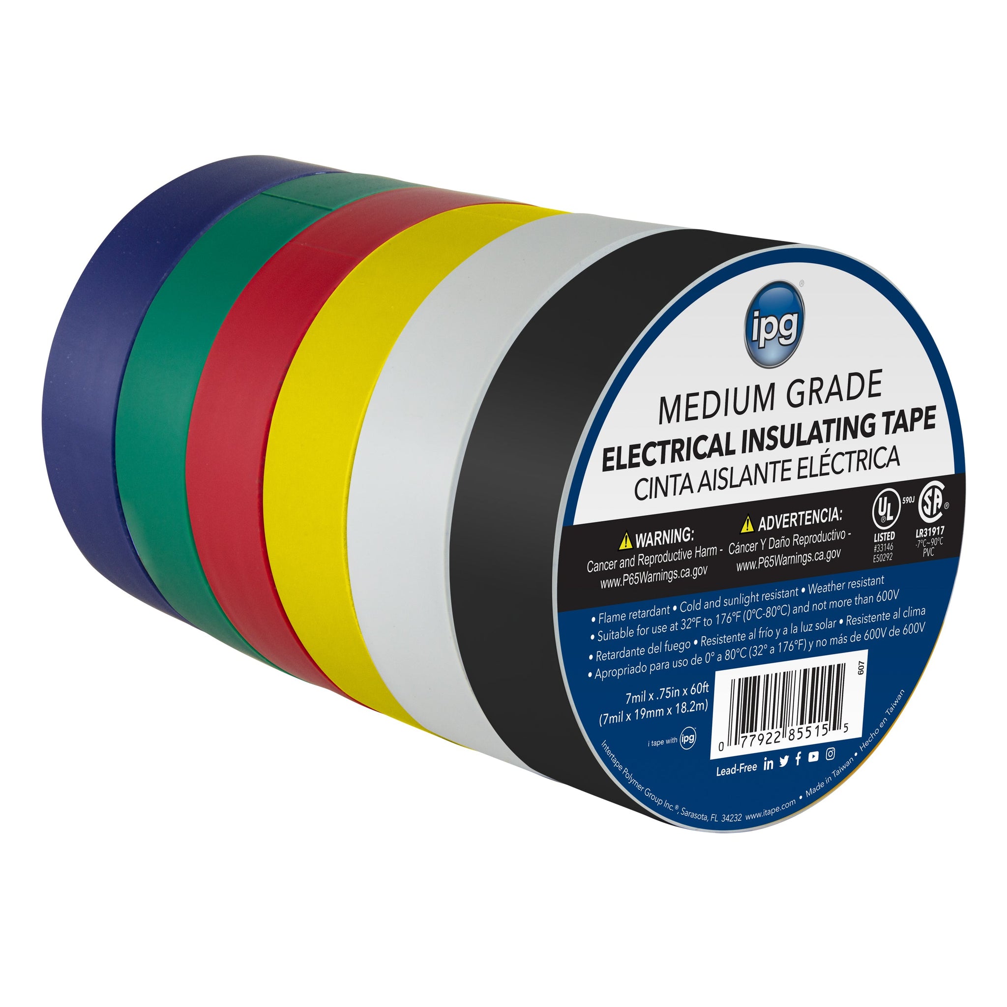 IPG Medium Electrical Tape (BLUE 3/4X60) - Holbrook, NY - GTS Builders  Supply