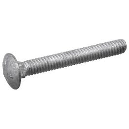 Carriage Bolts, Galvanized, 1/4 x 6-In., 100-Pk.