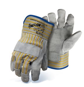 Boss Stallion™ Side Split Leather Palm, Safety Cuff