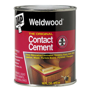 DAP Weldwood Contact Cement, Clear, 16 Oz