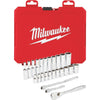 Milwaukee Standard 1/4 In. Drive 6-Point Ratchet & Socket Set (26-Piece)