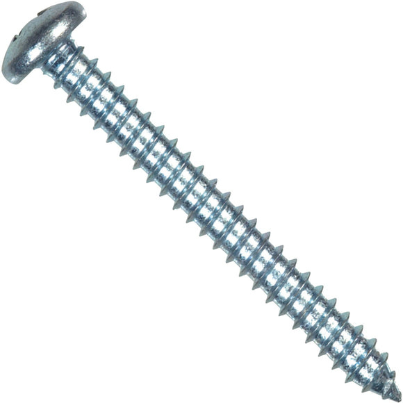 Hillman #12 x 1 In. Phillips Pan Head Zinc Sheet Metal Screw (100 Ct.)