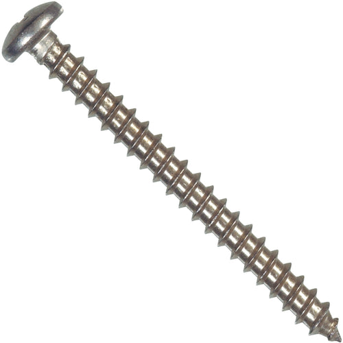 Hillman #8 x 1 In. Phillips Pan Head Stainless Steel Sheet Metal Screw (100 Ct.)