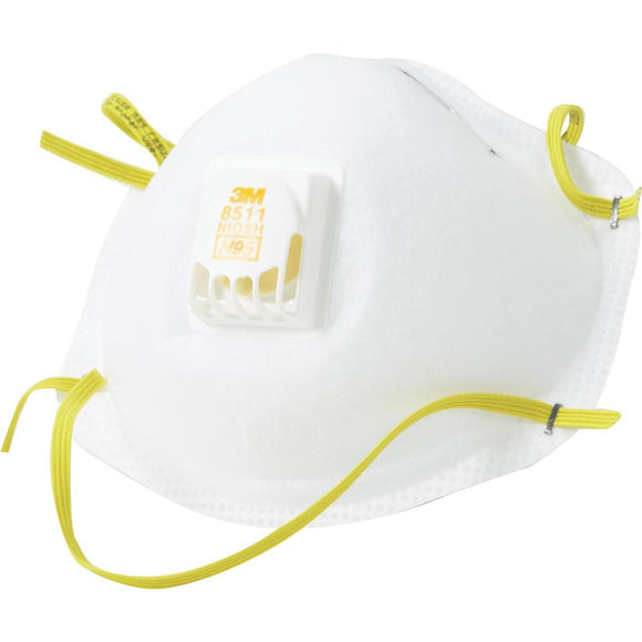 3M N95 Woodworking, Sanding and Fiberglass Valved Respirator (10-Pack)